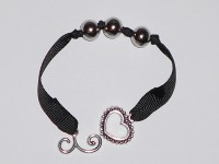 Pulsera de bolas plateadas